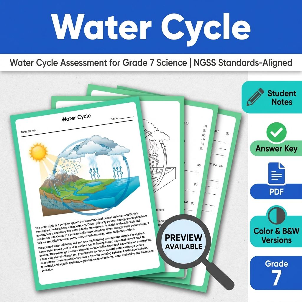 Grade 7 Science Lesson | Earth's Systems NGSS Not specified Unit — included worksheet 2