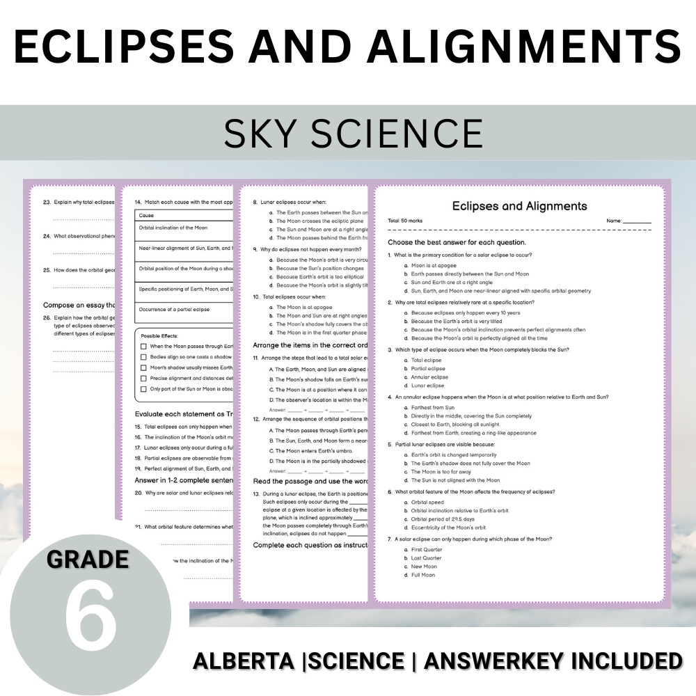 Grade 6 Science Worksheet Bundle – Comprehensive Assessment & Practice Pack — included worksheet 20