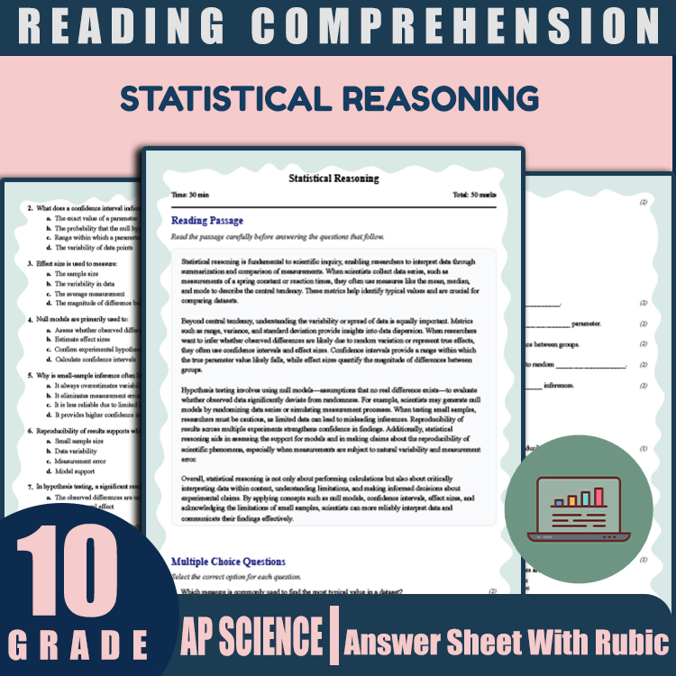 Grade 10 Science reading worksheets worksheet — 10th Grade Science | Statistical Reasoning Reading Worksheet & Answer Key…