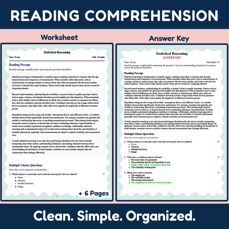 Grade 10 Science reading worksheets worksheet — 10th Grade Science | Statistical Reasoning Reading Worksheet & Answer Key…