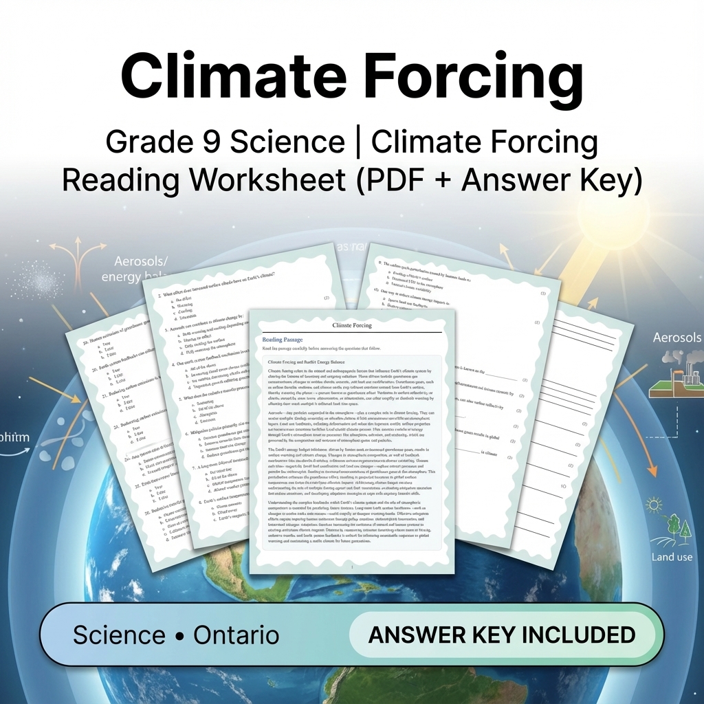 Grade 9 Science Bundle – Comprehensive NGSS-aligned Activities & Answer Keys — included worksheet 21