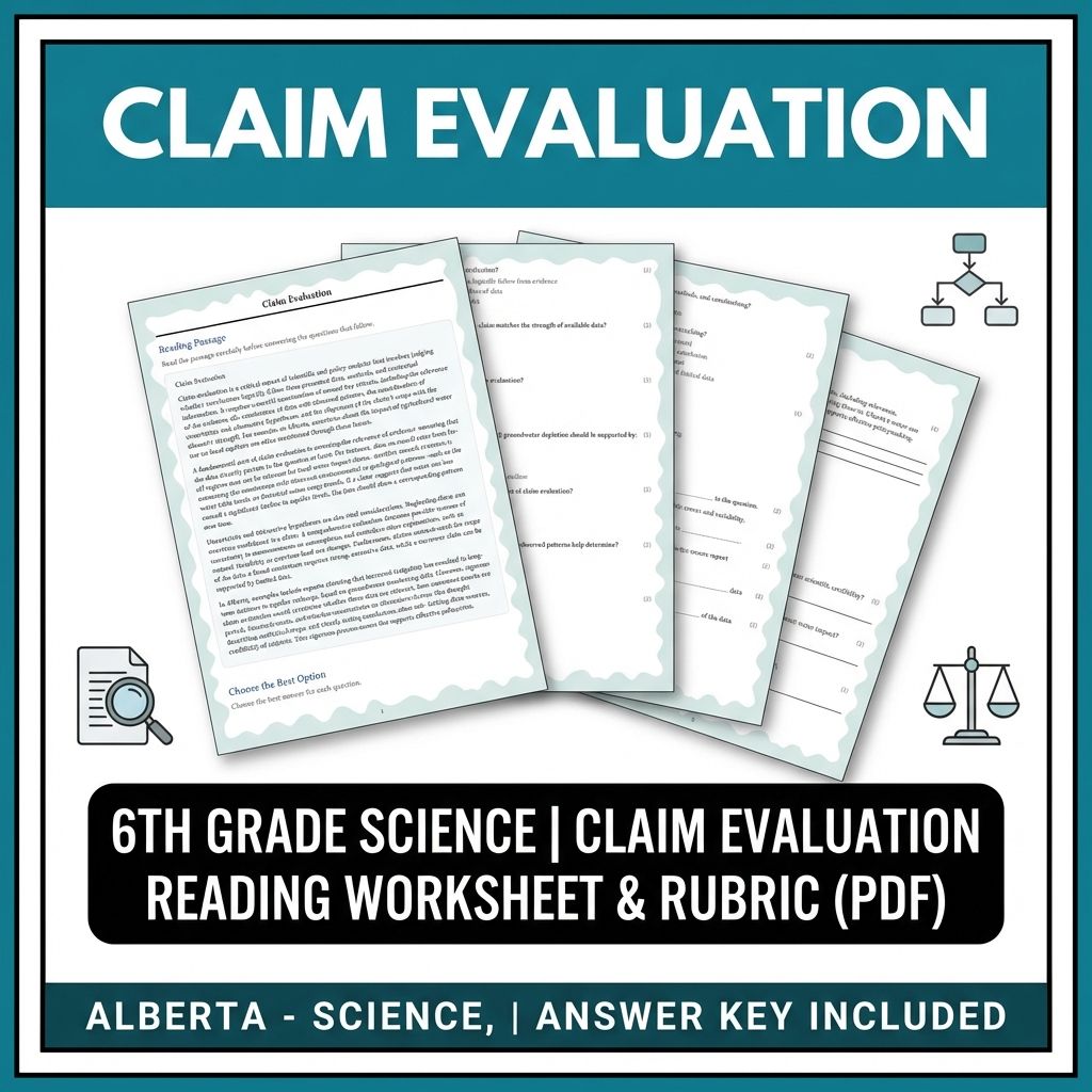 Grade 6 Science Bundle – Data Analysis, Scientific Inquiry & Measurement Skills — included worksheet 3