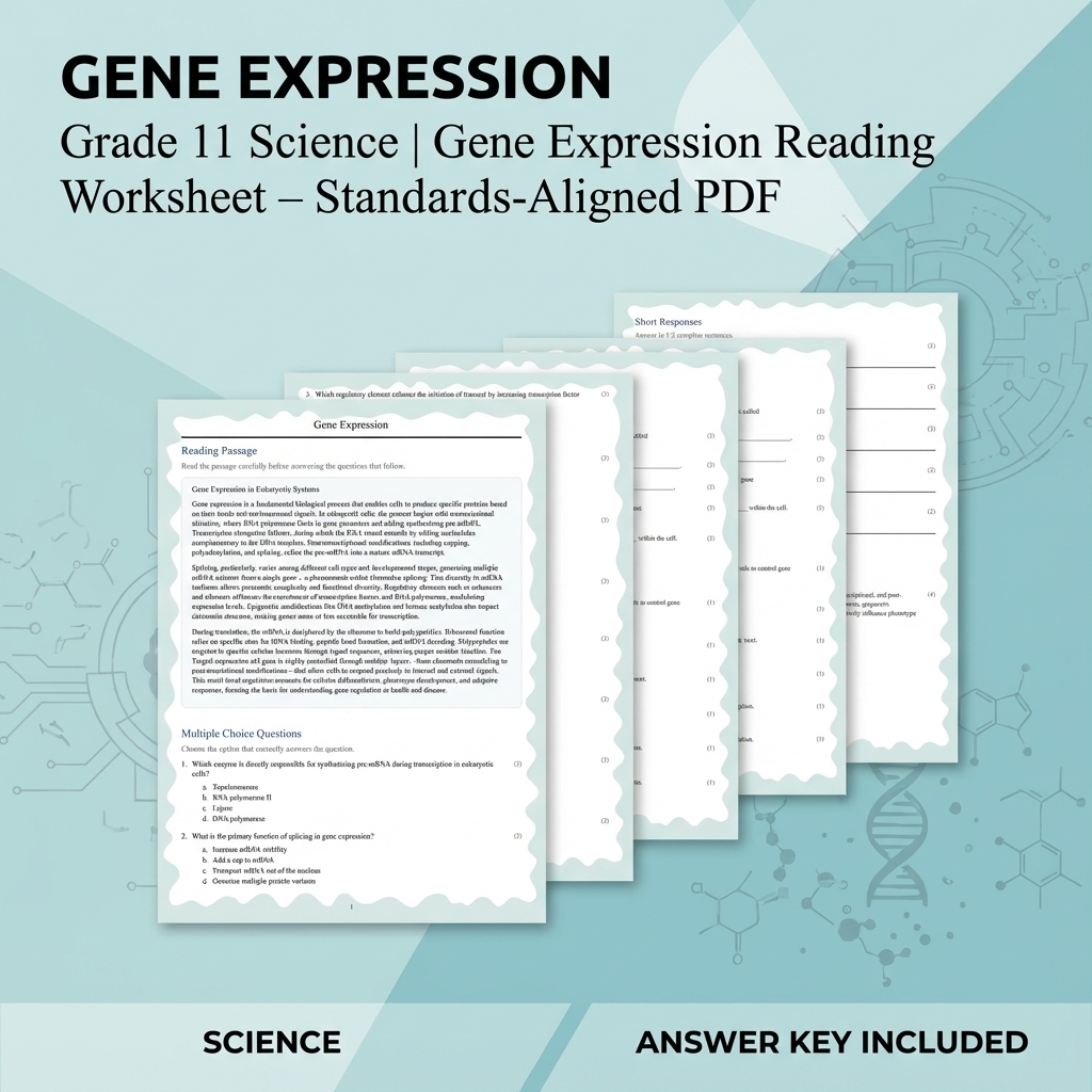 Grade 11 Science UNIT Bundle | Cellular Processes & Metabolic Pathways  — included worksheet 5