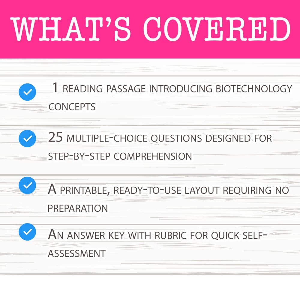Grade 9 Science worksheet mcq paper worksheet — Grade 9 Science — Worksheet MCQ Paper for Mastering Biotechnology — page 2