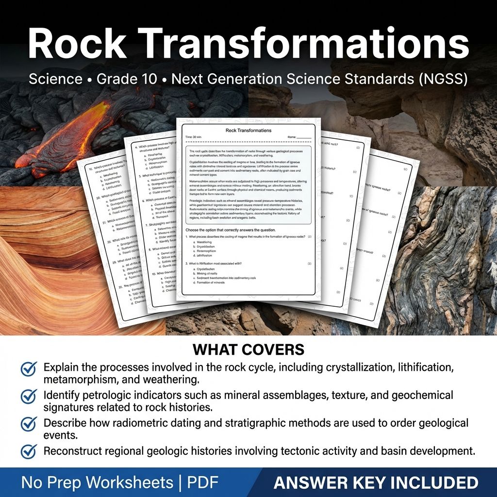 Grade 10 Science Worksheets Bundle | Environmental, Physics & Biology Topics — included worksheet 24