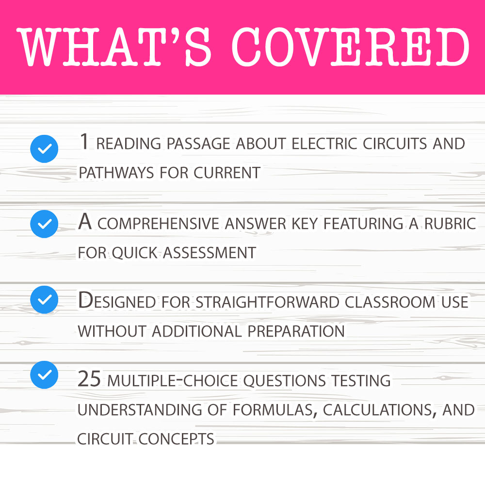 Grade 6 Science worksheet worksheet — Grade 6 Science — Quantitative Circuits Worksheet for Mastery — page 2