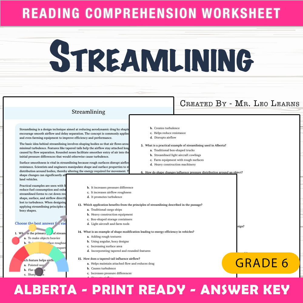 Grade 6 Science worksheet mcq paper worksheet — Grade 6 Science — Streamlining Worksheet MCQ Paper for Mastery — page 1