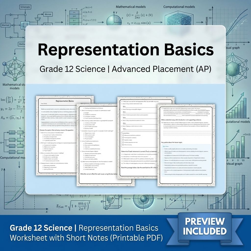 Grade 12 Science Worksheet Bundle – Physics & Biology Topics (PDF Collection) — included worksheet 22