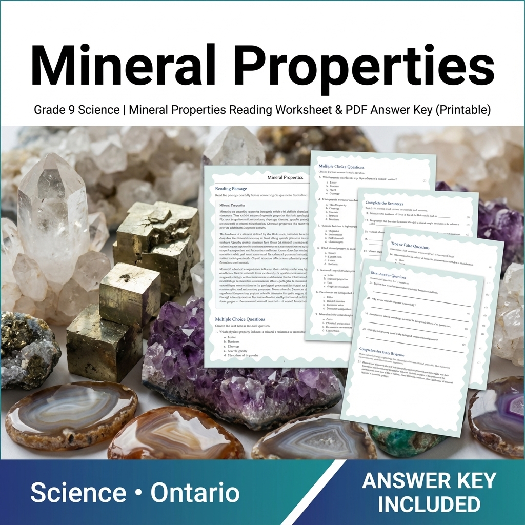 Grade 9 Science Bundle – Comprehensive NGSS-aligned Activities & Answer Keys — included worksheet 23