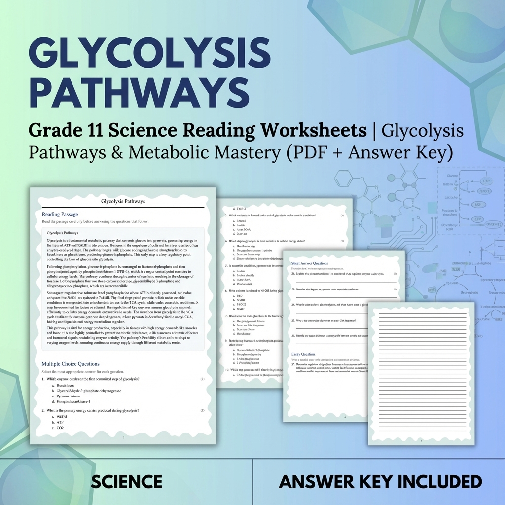 Grade 11 Science UNIT Bundle | Cellular Processes & Metabolic Pathways  — included worksheet 6