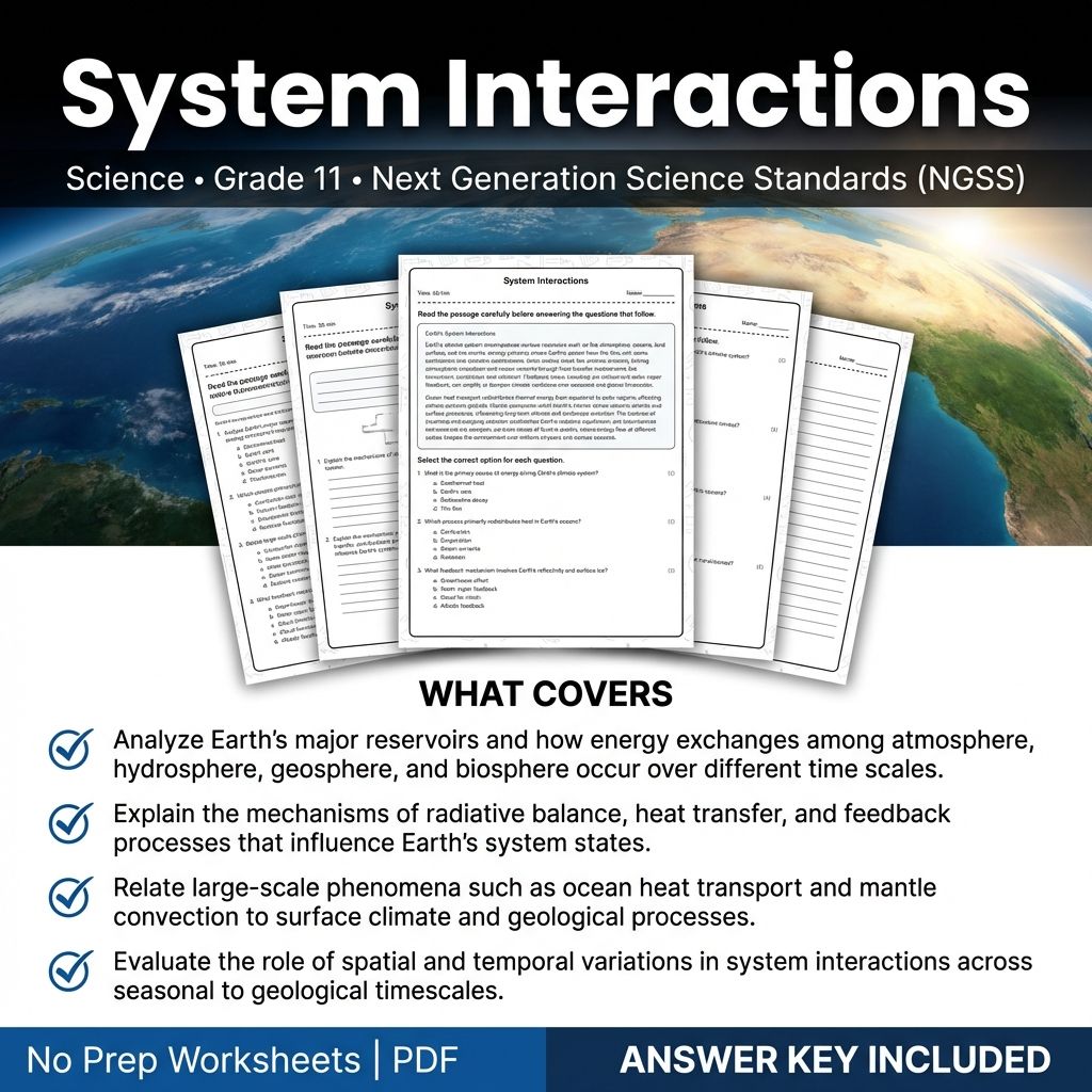 Grade 11 Science Worksheet Bundle|Cellular Processes,Chemistry,& Physics Support — included worksheet 24