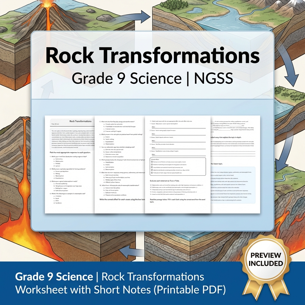 Grade 9 Science NGSS Worksheet Bundle – Comprehensive Year-Long Assessment Pack — included worksheet 22