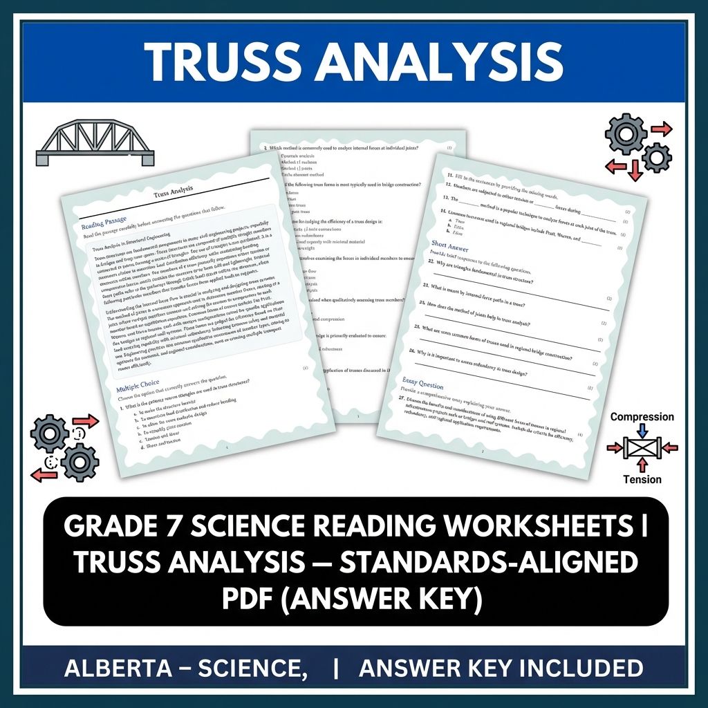 Grade 7 Science Worksheet Pack | Energy, Matter & Ecosystem Concepts — included worksheet 22
