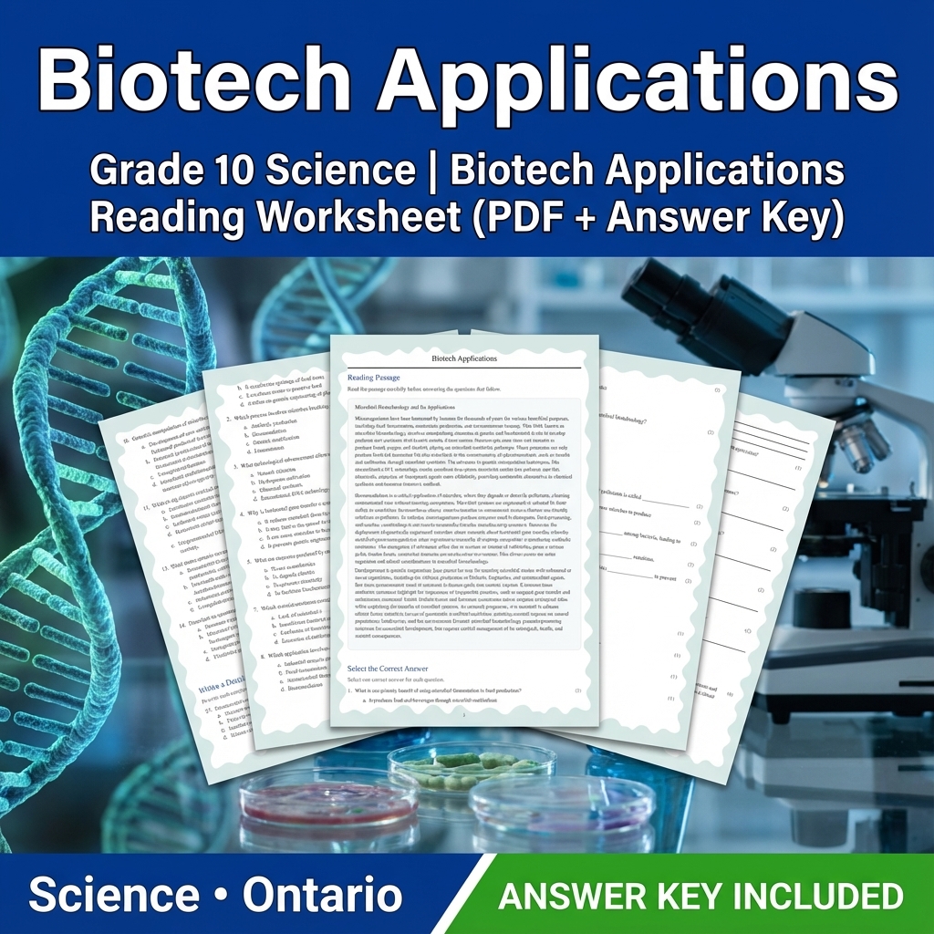 Grade 10 Science Bundle | Comprehensive Visual Data, Earth & Biology Concepts  — included worksheet 15