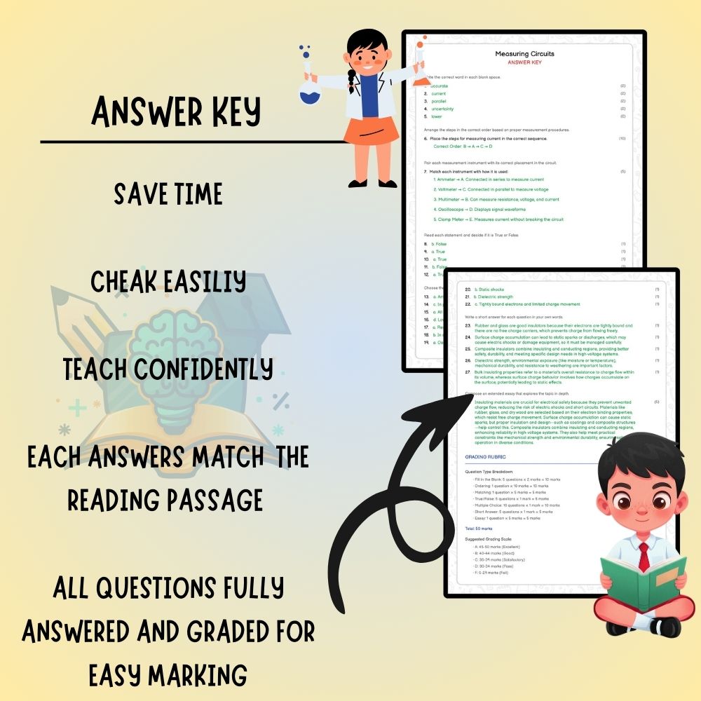 Grade 6 Science worksheet worksheet — Grade 6 Science – Measuring Circuits Worksheet (PDF) | Ontario Standards — page 3