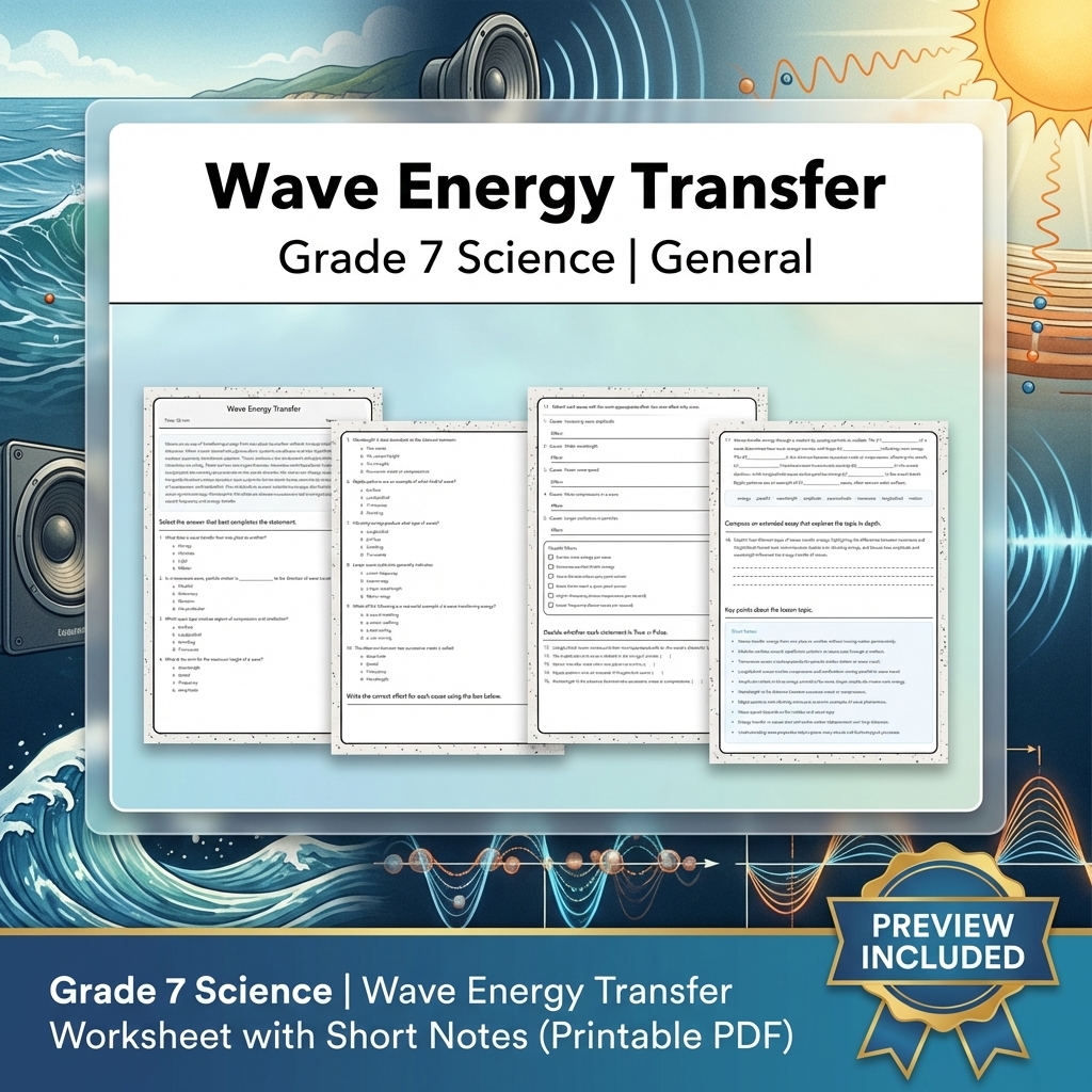 Grade 7 Science Data, Models, and Systems Full-Year Bundle | General Framework — included worksheet 14