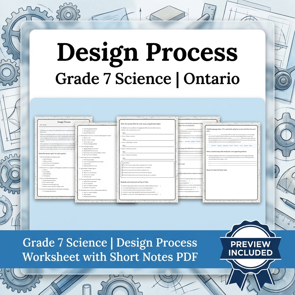 Grade 7 Science Full Year Bundle | Ecosystems & Heat Transfer — included worksheet 25