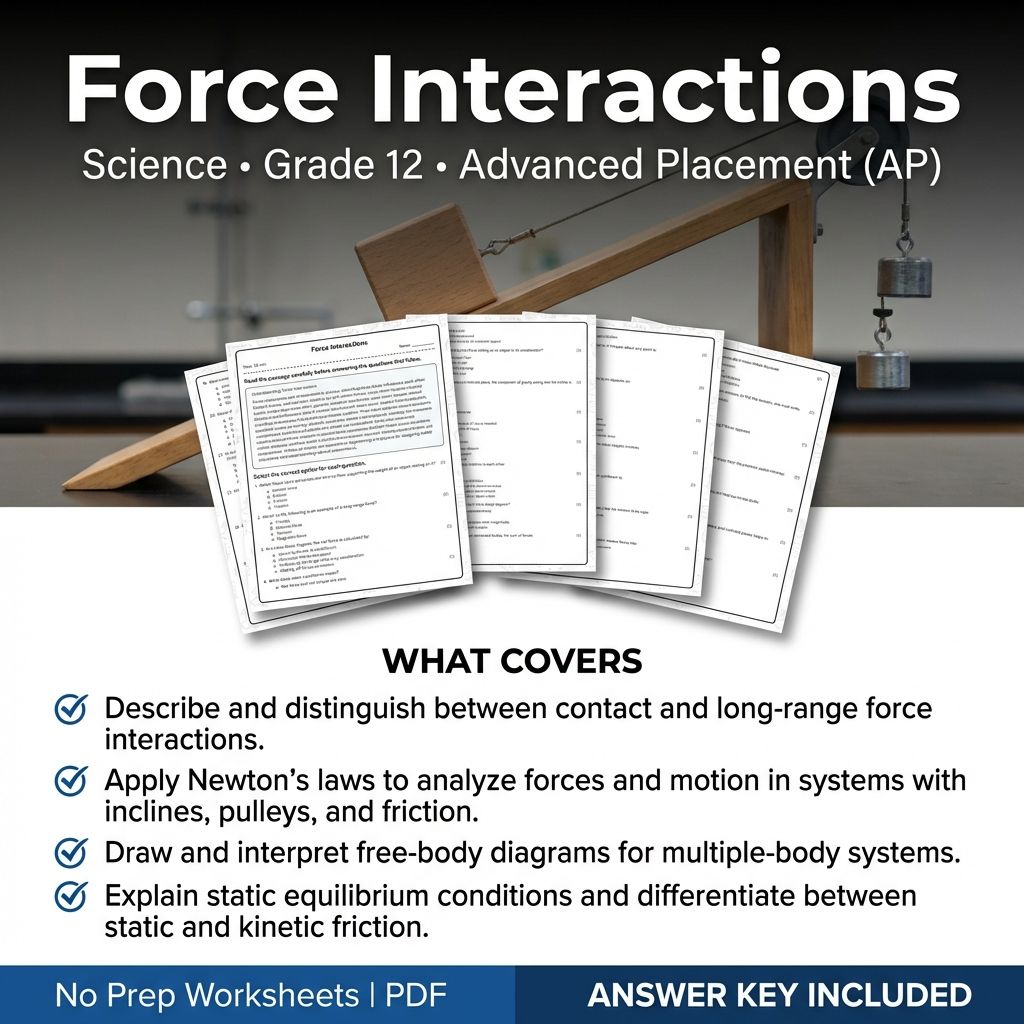 Grade 12 Science Worksheet Bundle | Advanced Concepts & Essential Topics — included worksheet 23