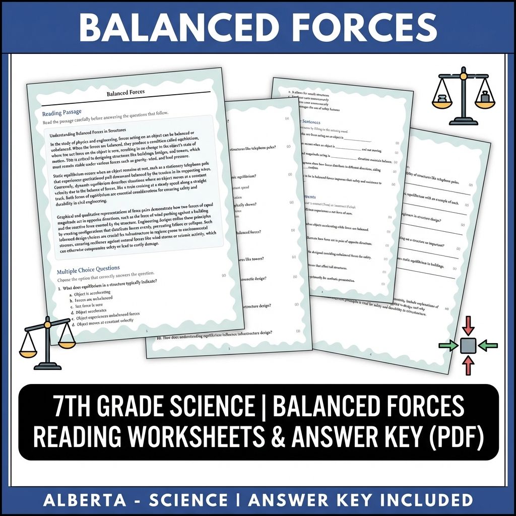 Grade 7 Science Worksheet Pack | Energy, Matter & Ecosystem Concepts — included worksheet 23