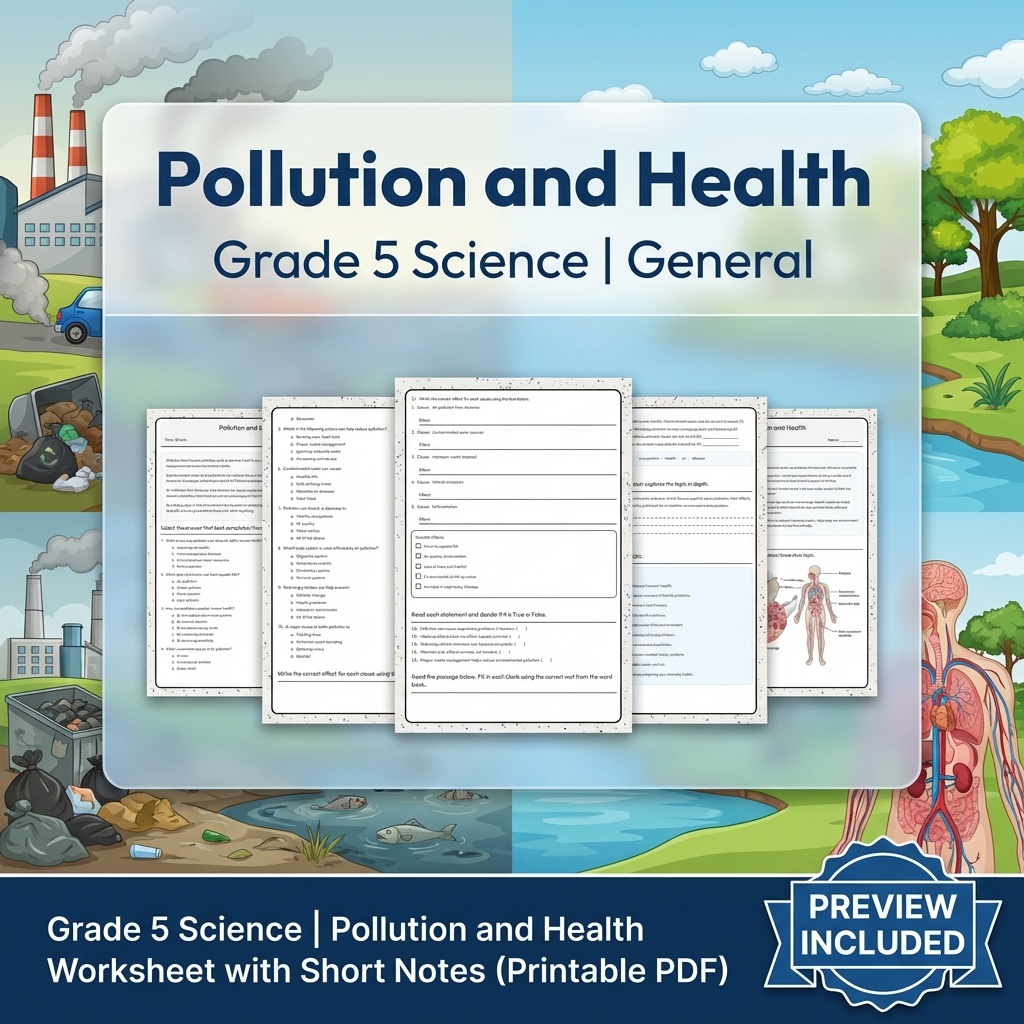 Grade 5 Science Lesson Group | Comprehensive Science Worksheets & Activities — included worksheet 3