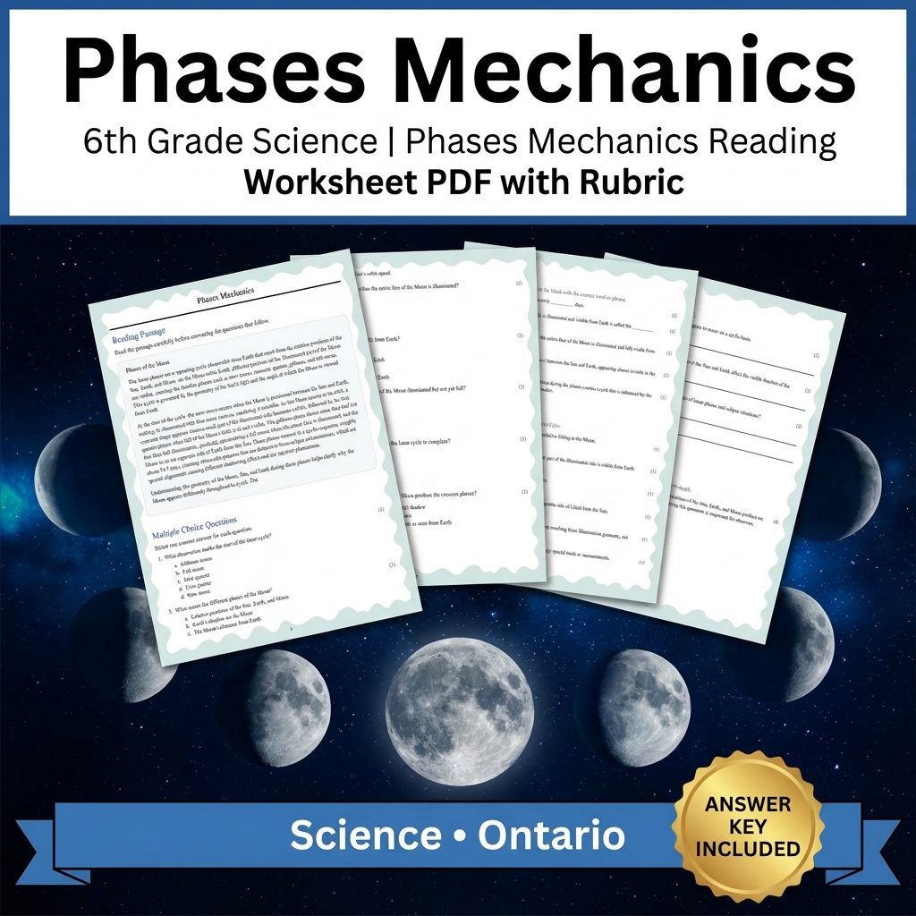 Grade 6 Science Unit | Solar System, Satellites & Celestial Mechanics Worksheet — included worksheet 2
