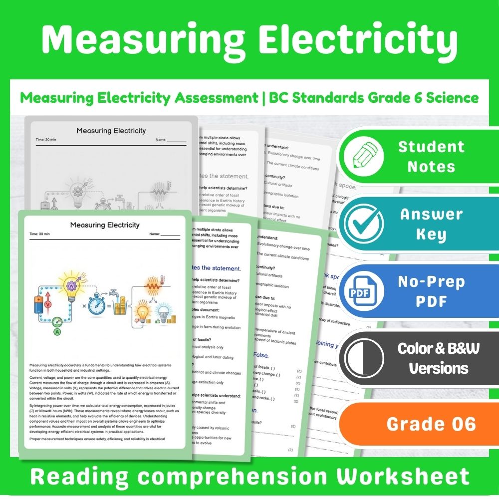 Grade 6 Science Assessment | Wave Interactions & Light Physics Mini Bundle — included worksheet 2