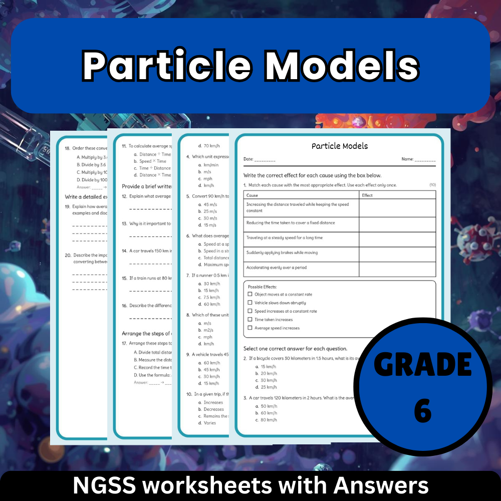 Grade 6 Science Worksheets Bundle- Resources for Earth, Space & Life - NGSS — included worksheet 16