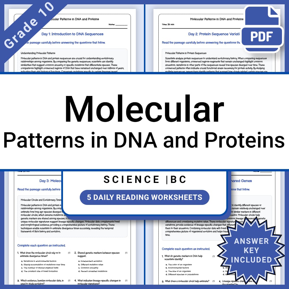 Grade 10 Science Full Year Curriculum Bundle | Physics, Genetics & Core Concepts — included worksheet 20