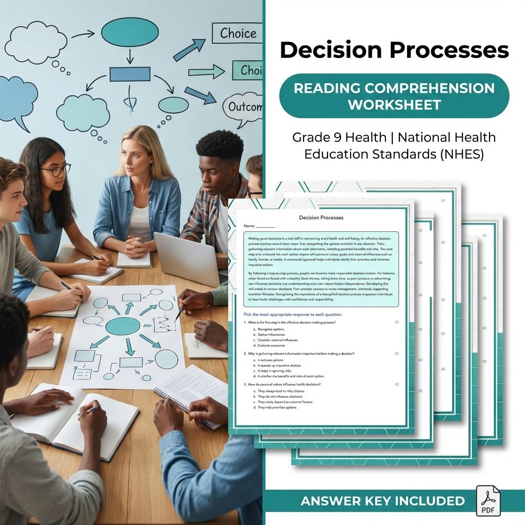 Grade 9 Health Bundle – Supporting Systems, Policies & Ethical Decisions (Worksheet Pack) — included worksheet 6