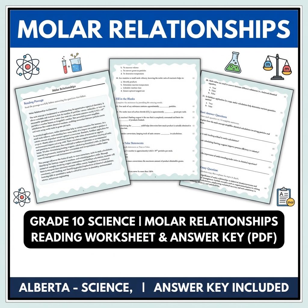 Grade 10 Science Worksheets Bundle | Physics, Earth, and Environmental Topics — included worksheet 23