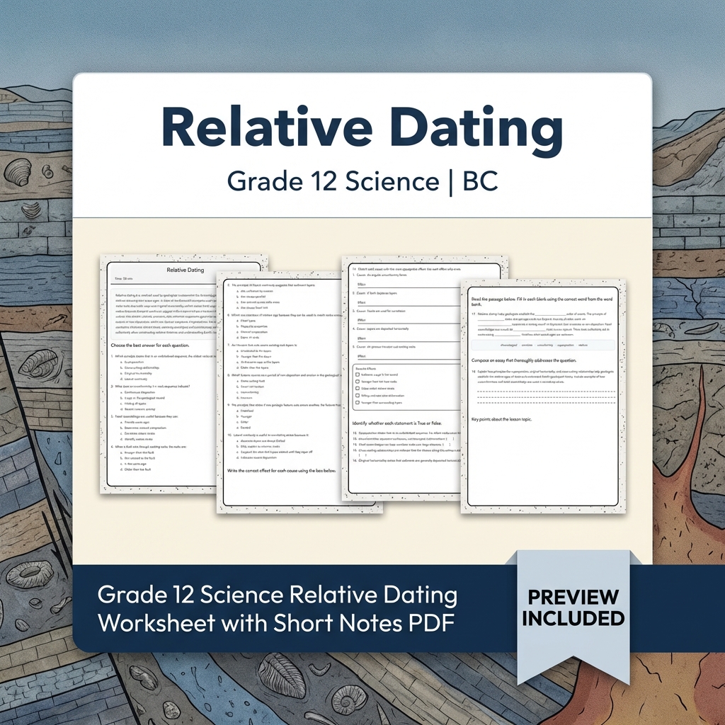 Grade 12 Science Full Year Bundle | Thermochemistry, Earth Systems, Genetics — included worksheet 18