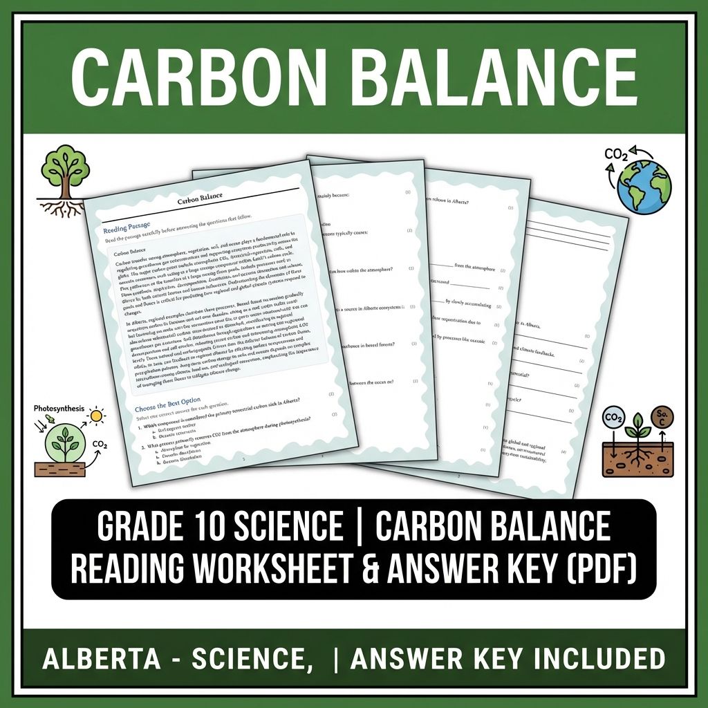 Grade 10 Science Worksheets Bundle | Physics, Earth, and Environmental Topics — included worksheet 24