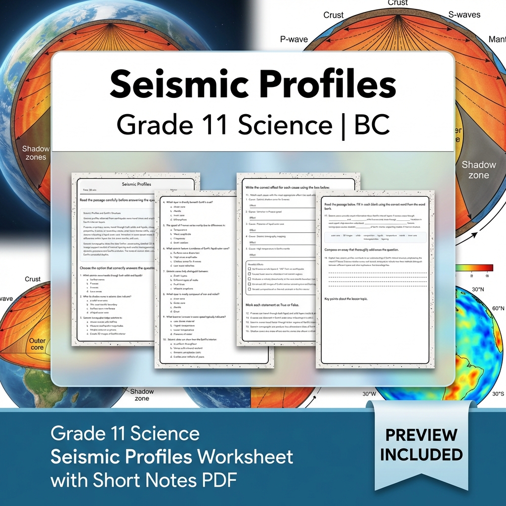 Grade 11 Science Full Year Bundle | Atomic Theory, Biology, Motion & Energy Worksheets — included worksheet 21