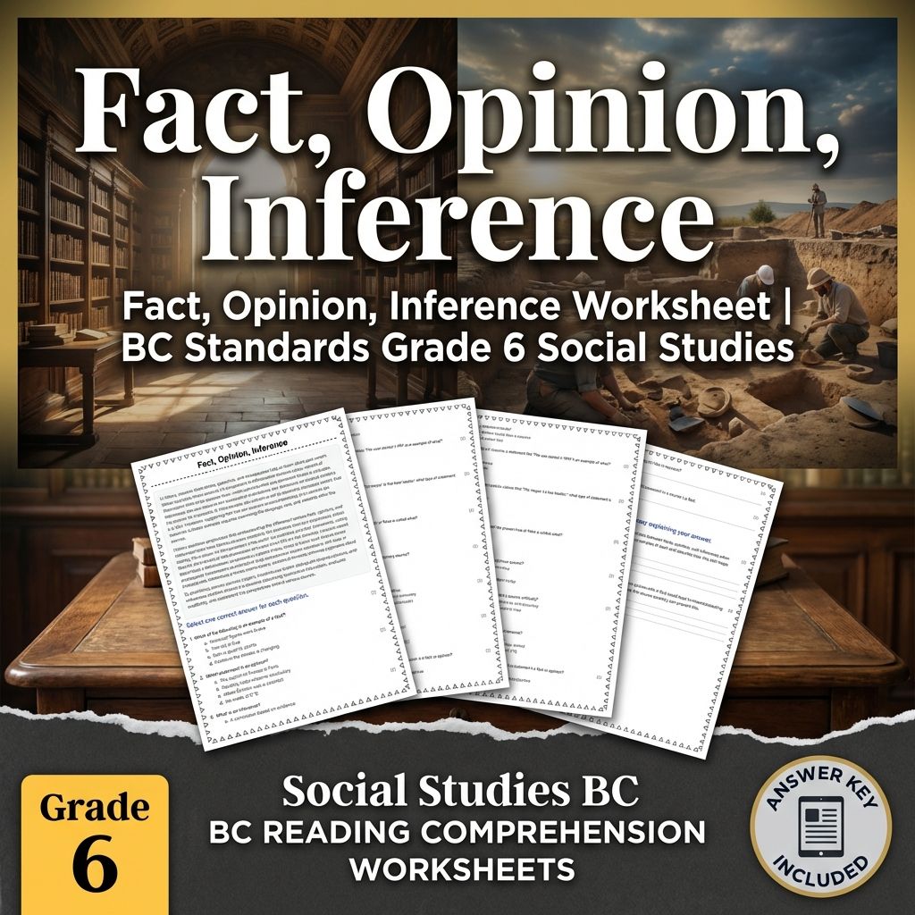 Grade 6 Social Studies Worksheet Bundle – BC Standards & Human-Environment Focus — included worksheet 10
