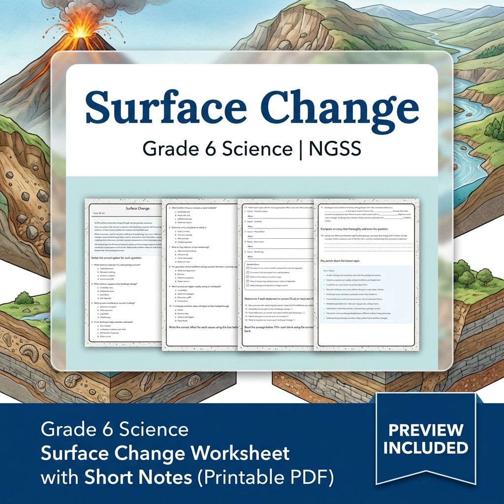 Grade 6 Science | Earth's Systems Unit Bundle NGSS-Aligned Worksheets  — included worksheet 2