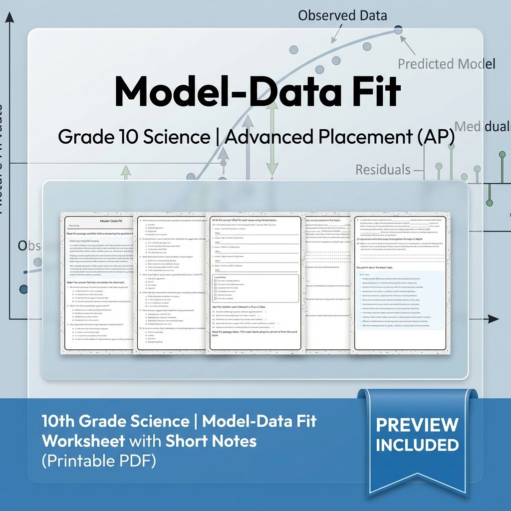 Grade 10 Science Unit | Data Analysis, Modelling  Worksheet Pack — included worksheet 1