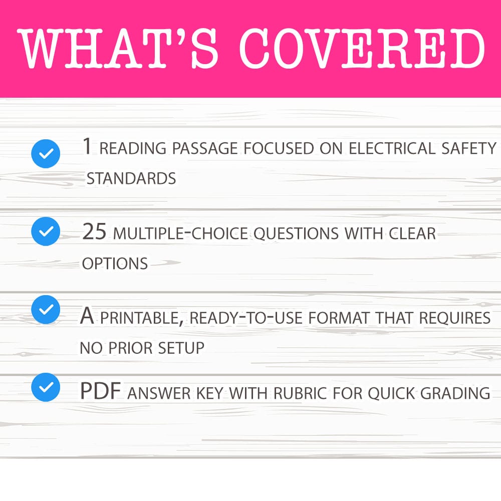 Grade 9 Science worksheet mcq paper worksheet — Grade 9 Science — Worksheet MCQ Paper for Mastering Electrical Safety — pa…