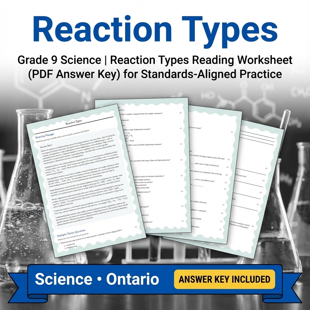Grade 9 Science Bundle – Comprehensive NGSS-aligned Activities & Answer Keys — included worksheet 25