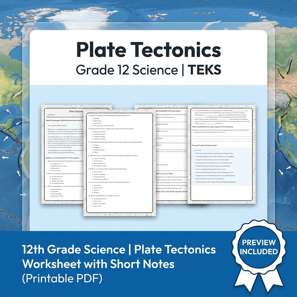 Grade 12 Science Workbook Bundle – Environmental, Genetics, Space & More — included worksheet 25
