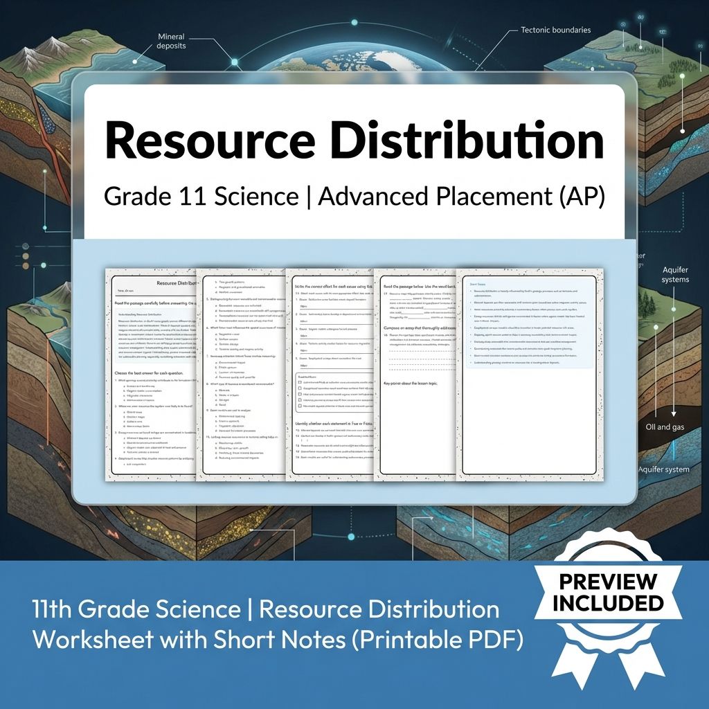 Grade 11 Science Unit Bundle | Earth Systems & Climate Change Worksheets — included worksheet 5