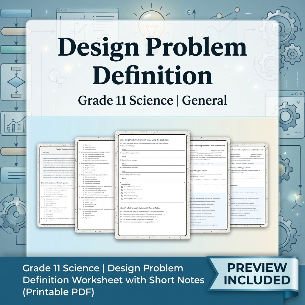 Grade 11 Science Modeling and Evidence Full-Year Bundle: General Framework — included worksheet 15