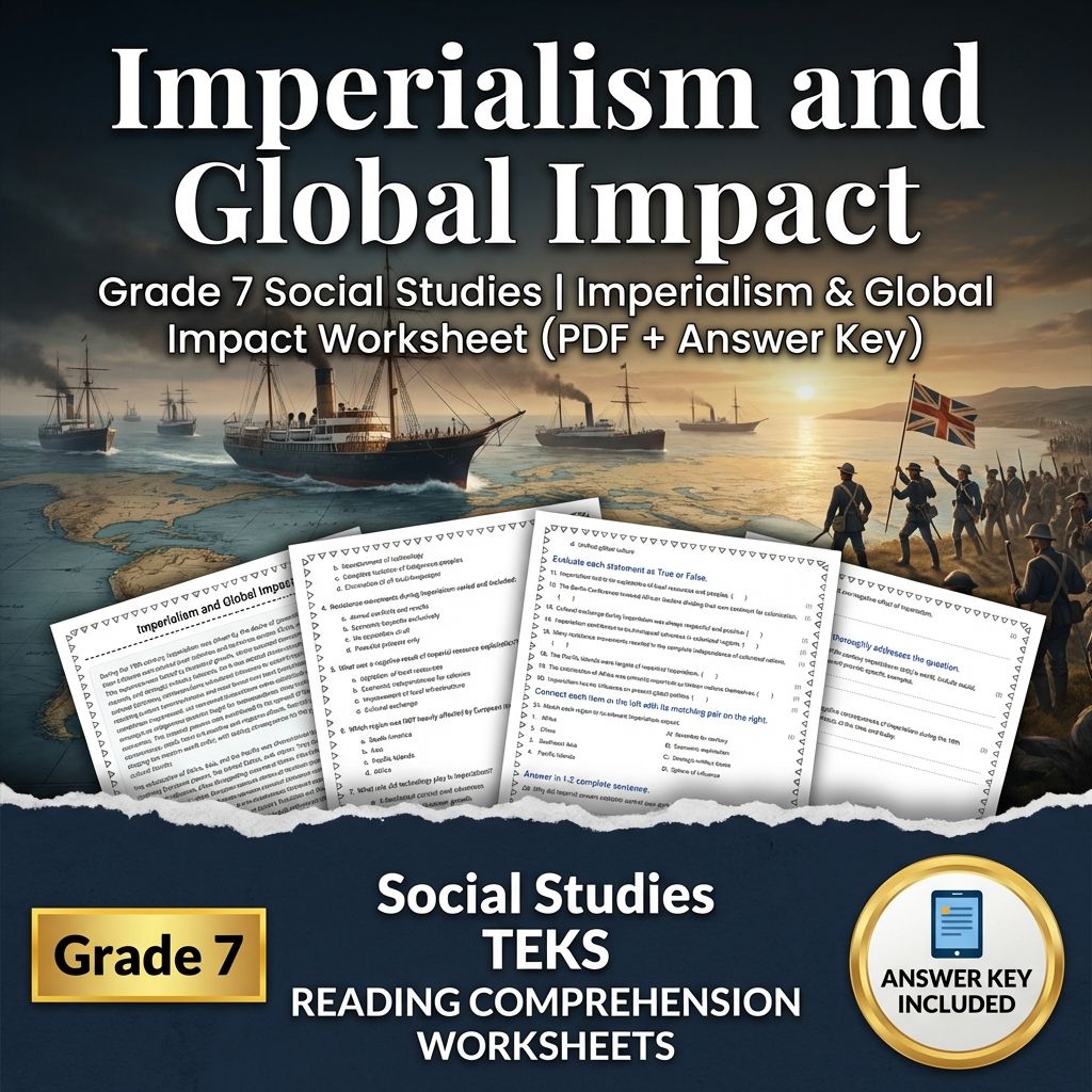 Grade 7 Social Studies Bundle | Reformation, Renaissance & Global Trade — included worksheet 12