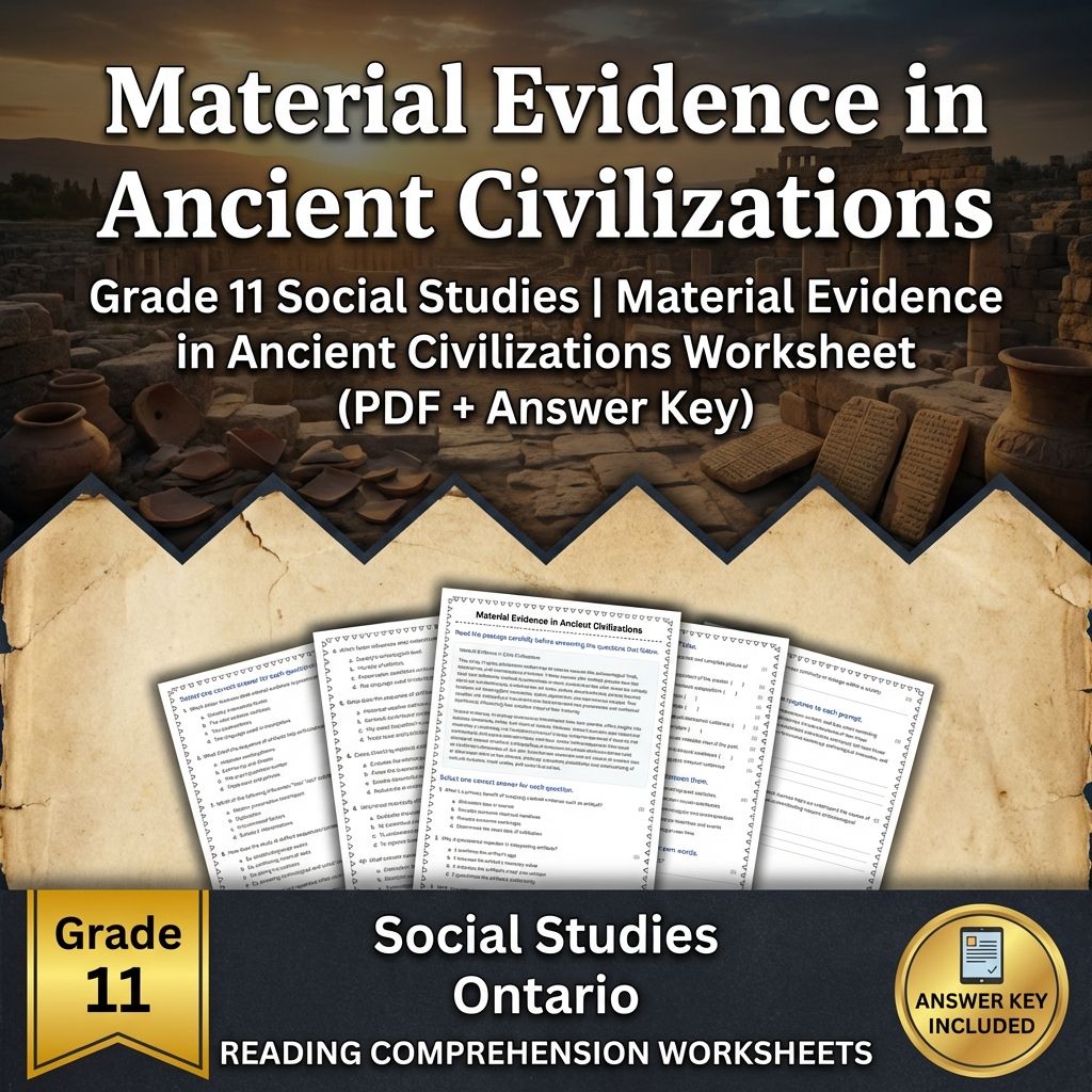 Grade 11 Social Studies UNIT Bundle | Civilizations, Trade & Cultural Exchange — included worksheet 4