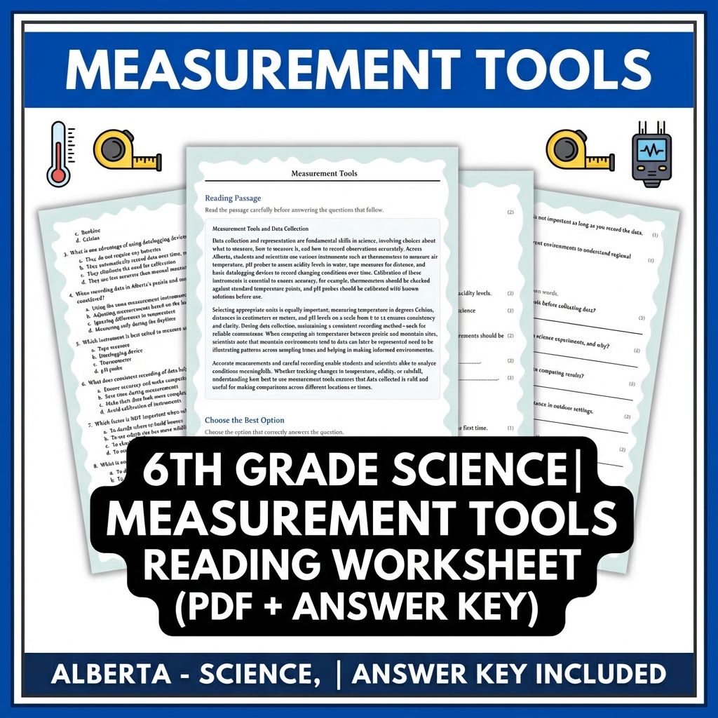 Grade 6 Science Bundle – Data Analysis, Scientific Inquiry & Measurement Skills — included worksheet 4
