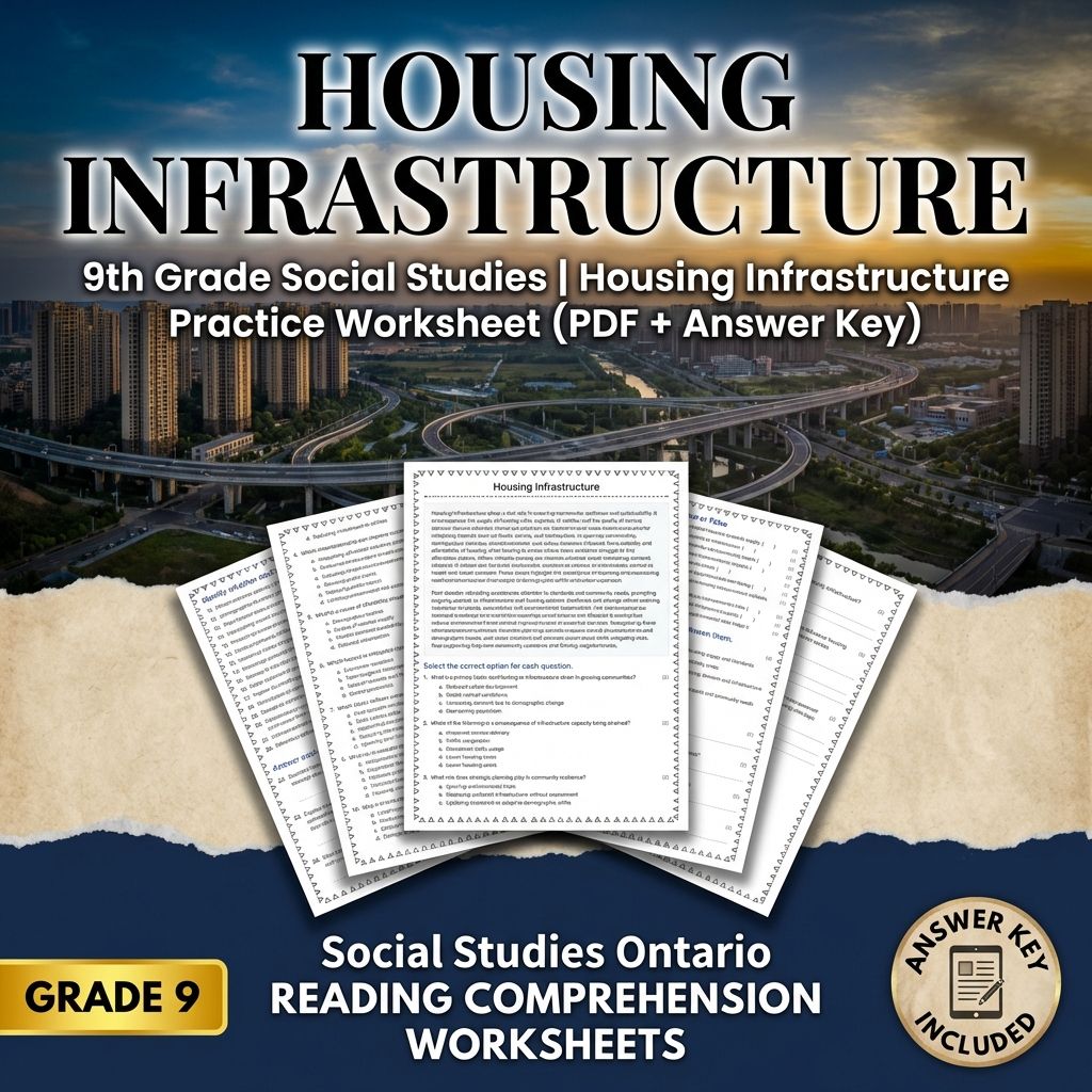 Grade 9 Social Studies | Community, Environment, & Urban Planning Strategies — included worksheet 17
