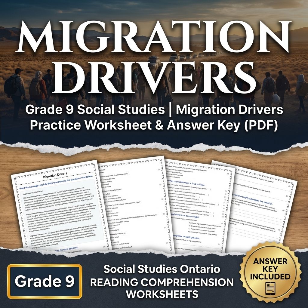 Grade 9 Social Studies | Community, Environment, & Urban Planning Strategies — included worksheet 18