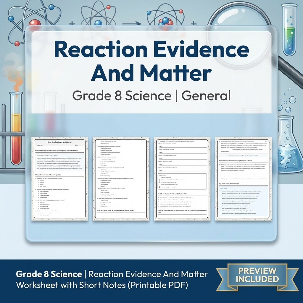 Grade 8 Science Data, Models & CER Full-Year Bundle: General Framework — included worksheet 18