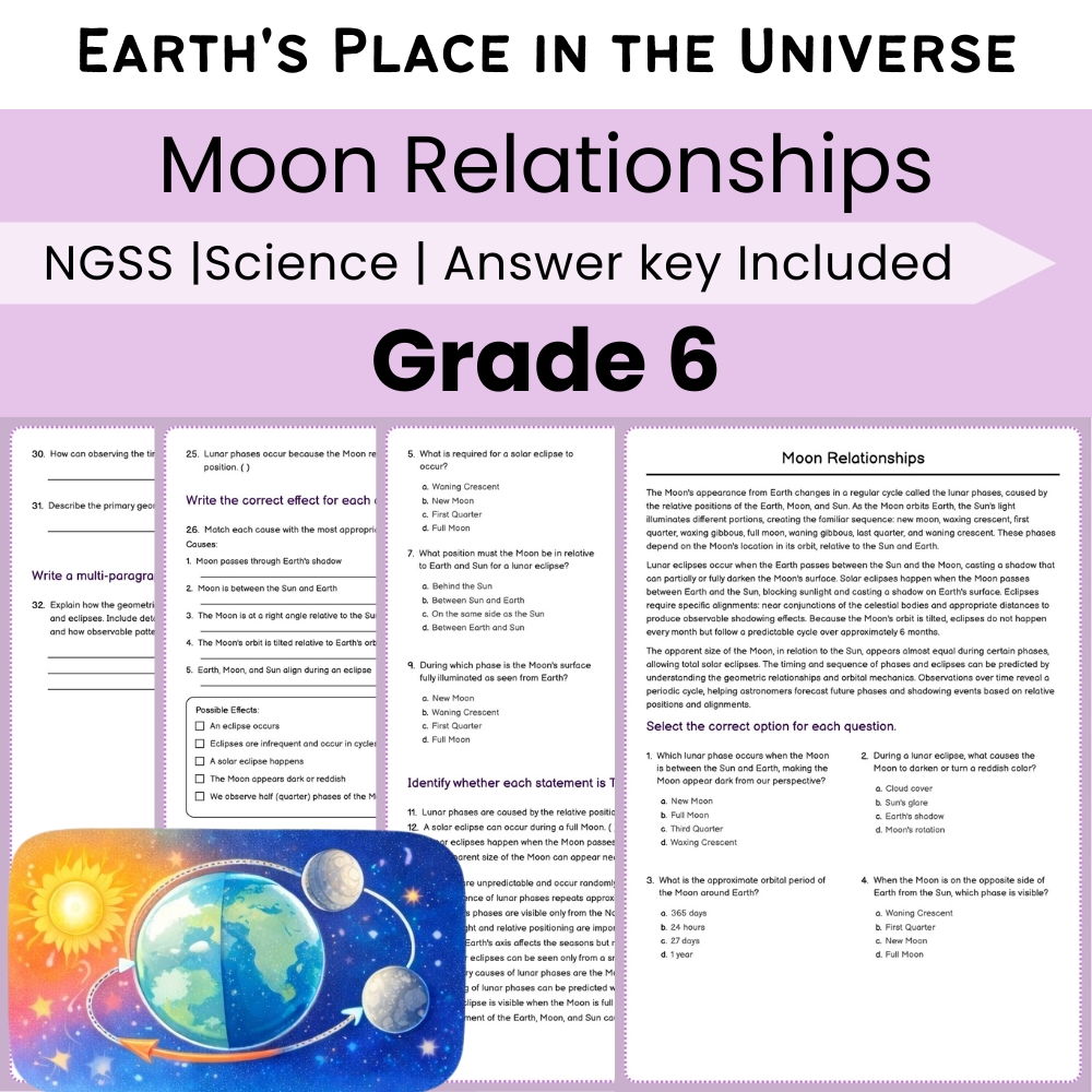 Grade 6 Science NGSS Worksheet Bundle | Comprehensive STEM Practice Pack — included worksheet 17