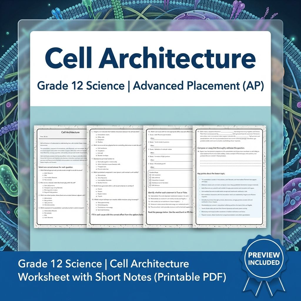 Grade 12 Science Worksheet Bundle – Physics & Biology Topics (PDF Collection) — included worksheet 25