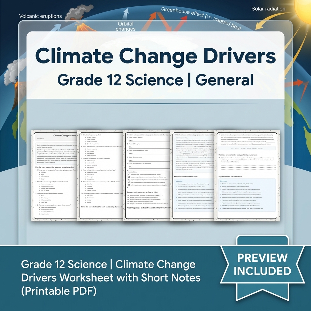Grade 12 Evidence-Based Scientific Modeling Science Full-Year Bundle: General — included worksheet 15